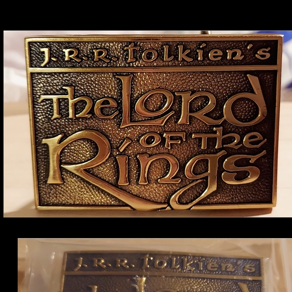 Lord of the rings Other - VINTAGE J.R.R. TOLKIEN'S "THE LORD OF THE RINGS" BRASS BELT BUCKLE.